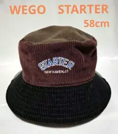 WEGO　STARTER スターター　コーデュロイ　バケットハット　サイズ 58