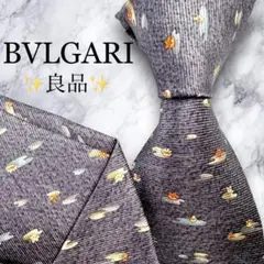 良品✨BVLGARI ネクタイ　ブルガリ　天気　可愛い　セッテピエゲ　光沢感