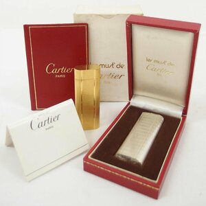 1円【ジャンク】Cartier カルティエ/ライター 2本セット 現状品 ガスライター 喫煙具/04