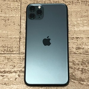 08w5260★1円~ Apple　iPhone 11Pro Max　256GB　ミッドナイトグリーン 完動品　中古