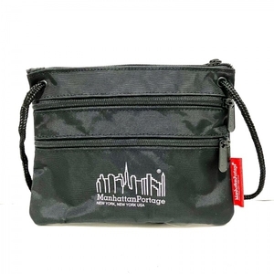 マンハッタンポーテージ Manhattan Portage ショルダーバッグ - ナイロン 黒 斜めがけ/ミニバッグ 美品 バッグ