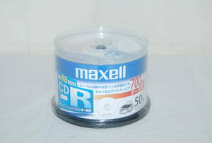 未開封 未使用品 マクセル データ用CD-R 48倍速 50枚 CDR700STPWY50SP 700MB インクジェットプリンタ対応