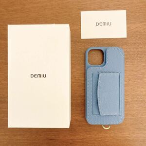 新品未使用DEMIUデミュウdemiurvoデミウルーボiPhoneケースダックブルーiPhone13カバー