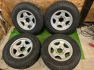 BRADLEY V 16インチ 6.5J -5 215/80R16 BRIDGESTONE BLIZZAK DM-Z3 バリ山 スタッドレス タイヤホイール 4本セット ランクル 70系等 H