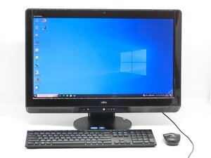 中古 一体型パソコン Win10+office 富士通 FH77/DD core i7-2630QM/新品SSD512GB/メモリ8GB/無線内蔵/23インチ/カメラ　地デジOK　送料無料