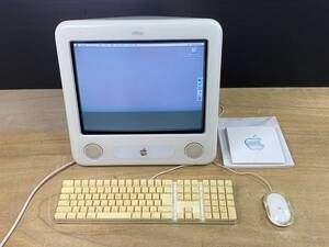 Apple eMac A1002　PowerPC G4 800MHz 640MB OS X 10.2.6　アップル デスクトップ パソコン　※起動不安定 ジャンク品 現状品