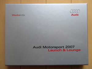 ◇「Audi Motorsport 2007　Launch&Lounge」 　2007年　「Technology」＋「Drivers」2冊組　DVD2枚付　洋書　アウディ　自動車　レース