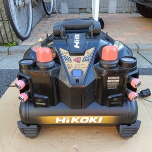 ※引き取り限定です。！！！　★即決74000円★　美品　EC1245H3　HiKOKI　ハイコーキ　高圧エアコンプレッサー　○満タンまで3分45