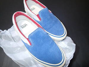 中古 26.5cm US8.5 VANS ×　WTAPS スリップ　オン　BLUE / WHITE / RED バンズ