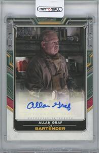 【ALLAN GRAF as BARTENDER】2022 TOPPS Star Wars The Book of Boba Fett Autographs / バーテンダー役