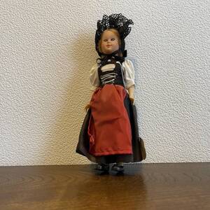 (AD) スイス製 EMA ORIGINAL COSTUME 人形 Vintage EMA Doll 20S 民族衣装 エマドール 70年代80年代 約21cm USED Junk