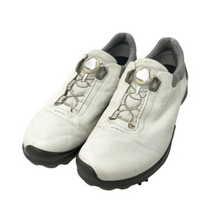 【1円】ecco エコー 131814 GORE-TEX ゴルフシューズ BIOM G3 BOA ホワイト系 EU 43 [240001449126]