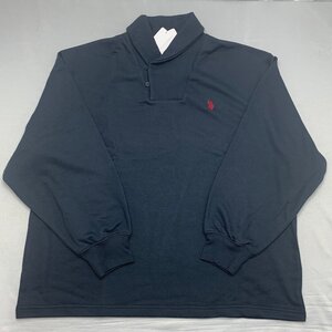 【送料無料】【新品】US.POLO.ASSN メンズカットソー＜トレーナー＞（裏毛素材 ゆったりタイプ） 　M　 ネイビー★31322