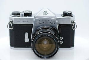 ☆分解整備品☆ PENTAX ペンタックス SP SPOTMATIC SUPER-TAKUMAR 1:3.5/28 レンズセット ★即撮影可能★ フィルムカメラ 一眼レフ