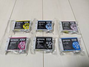 ☆未使用品★EPSON 純正インク② 風船/ふうせん IC6CL50 IC50 6色組 ICBK50 ICY50 ICM50 ICLM50 ICC50 ICLC50 ※期限切れ 土日祝も発送可◎