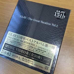 ☆新品☆ GLAY THE GREAT VACATION VOL.1 初回限定版　CD3枚＋DVD2枚(ミュージックビデオ30曲入り) 見本品