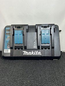 ●makita マキタ 7.2V-18V用 2口急速充電器 DC18RD 工具 電動 バッテリー 充電 純正 簡易動作のみ確認 中古保管品●