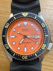  SEIKO 自動巻ダイバー オレンジボーイ日本製　中古