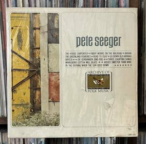 Pete Seeger (Archive Folk Music) LP US盤　ピート・シーガー　コンサート