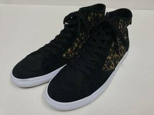 VANS 激レア!! SK-8 Hi SKATEBOARDING 黒 レオパード キャンバス VR3CUSH US10.5 (28.5cm) アメリカ企画限定!! バンズ ハイトップ