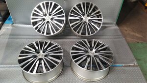 日産純正　アルミホイール4本　18X7.5J+55　5穴　PCD114.3　ハブ径約6.6㎝　エルグランド