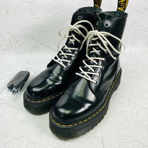 【良品】Dr.Martens ドクターマーチン ジェイドン ダブルソール サイドジップ 黒 ブラック UK8 27cm ショートブーツ ボリューム