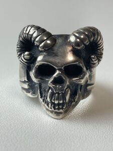 グレートフロッグ Sabbath Horned Skull Ring 18号 The Great Frog シルバー925 スカルリング