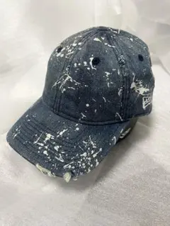 【美品】ニューエラ　newera キャップ　デニム　ダメージ系　フリーサイズ