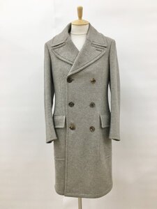 エルメス HERMES カシミヤコート 44 グレージュ系 長袖 カシミア100% 2410WR125