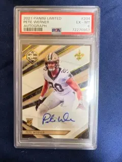 NFL 2021 panini limited Pete Werner psa6