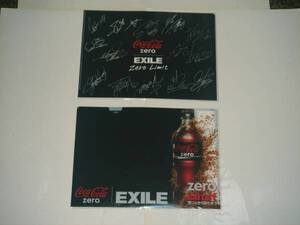 コカコーラゼロ☆EXILE（エグザイル）A4クリアファイル5枚