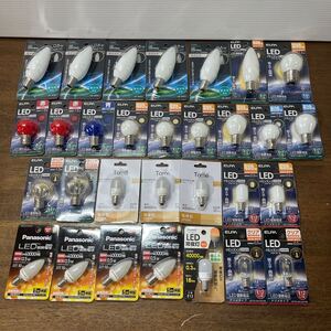 小型電球 まとめ売り シャンデリア形装飾球/LED装飾電球/LEDナツメ球/LED常夜灯 等 E12 E17 電球色 昼白色 他 大量 (1-1