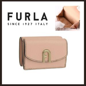 ○★新品 未使用 FURLA プリムラ エス 定番コンパクトウォレット ピンク○●