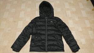 【中古】LACOSTE ラコステ Down Jacket ダウンジャケット フーディー ブラック 50サイズ