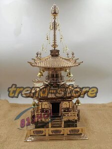 多宝塔 寺院用 仏具（各宗派）真鍮仏具 総高42cm