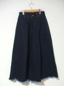 AMERICAN RAG CIE ワイドデニムパンツ デニムパンツ ネイビー アメリカンラグシー 中古 1-0110G 167510