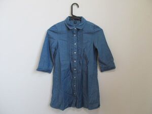 (40368)GAP　ギャップ　キッズ　デニム　ワンピース　ブルー　130㎝　USED　