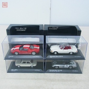 PMA ミニチャンプス 1/43 フォード GT 2005/NSU 1000L 1964/メルセデスベンツ 350SL 1972 等 まとめて4台セット MINICHAMPS【10