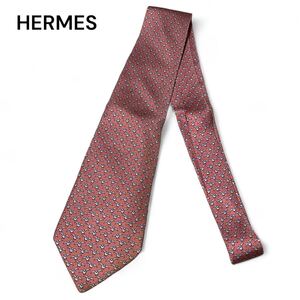 HERMES エルメス シルク ネクタイ 鳥柄