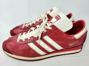 希少 98年 日本製 adidas country US9 27.5cm 赤 白 アディダス カントリー 90年代 90s ビンテージスニーカー