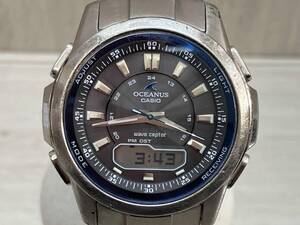 CASIO OCEANUS OCW-300 電波ソーラー ケースサイズ 3.9cm ベルト長20cm 全体的にキズあり