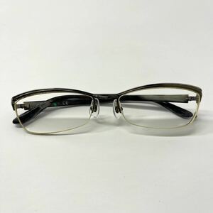 VINTAGE Rayban レイバン メガネ メタルフレーム 眼鏡 度入り RB8696 1000 チタン ブラック ハーフリム 【レターパックプラス郵送可】#135