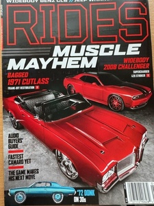 洋書『 RIDES 』　2013年6月号　カスタムカー雑誌　　THE GAME　　アメ車、DUB、セレブレティ、ラグジュアリー、DONK、LOWRIDER　　中古