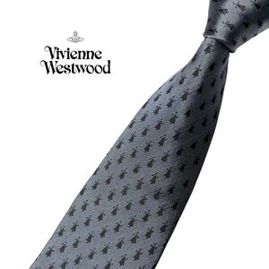 VIVIENNE WESTWOOD ネクタイロゴマーク刺繍 木の柄 ヴィヴィアン ウエストウッド USED 中古 m1740