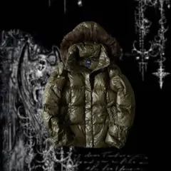 y2k far down jacket military 00s archive