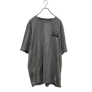 Reebok 半袖 ロゴTシャツ XL グレー リーボック ビッグサイズ クルーネック スポーツウェア 古着卸 アメリカ仕入 a605-6626