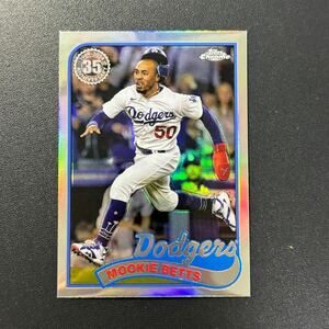 Mookie Betts 2024 Topps Chrome 35周年 リフラクター MLBカード