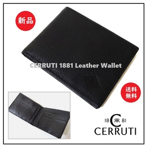 送料込 新品★CERRUTI 1881 レザー 二つ折り 財布★チェルッティ/セルッティ/本革/カード/札入れ/小銭入れなし/薄マチ/スリムウォレット