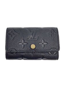 LOUIS VUITTON◆ミュルティクレ6_モノグラム・アンプラント_BLK/牛革/BLK/レディース/M64421