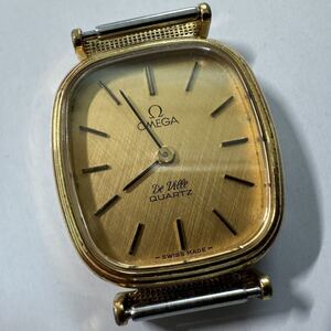 オメガ　デビル　クオーツ 591.0089 1350 1353 OMEGA de ville quartz gold plated ladies vintage junk watch K-1